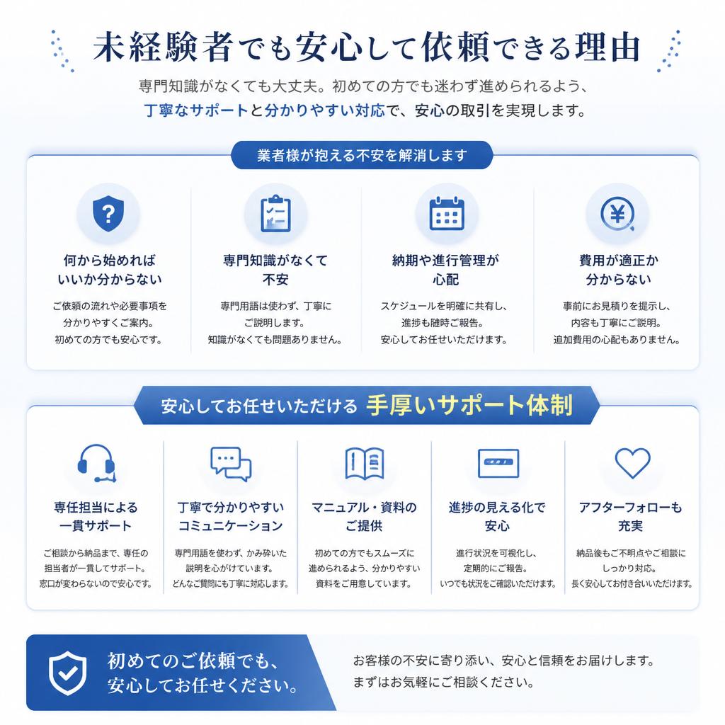 安心のサポート体制